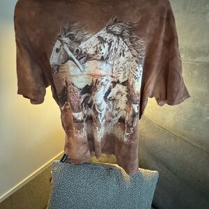 Brown Horse Graphic T-Shirt